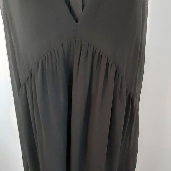 Sandro Paris Sleeveless V-Neck Mini Black Cocktail Dress - Picture 13 of 14